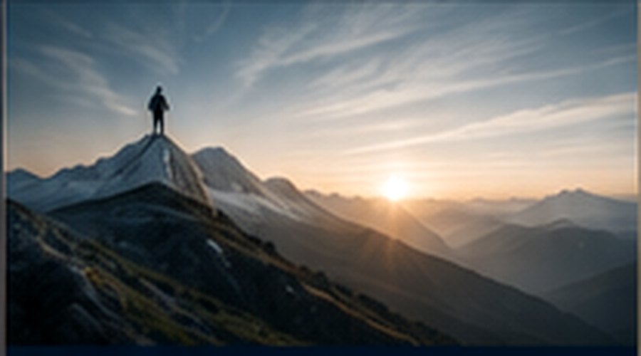 Mountain landscape at sunrise